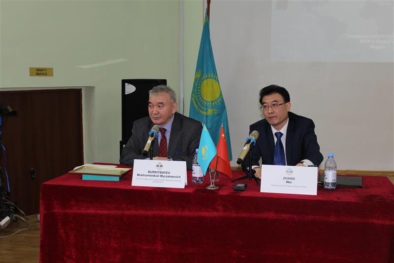 A lecture was given by the Chinese Consul General in Almaty Mr. Zhang Wei on the topic "New formats of Kazakh-Chinese relations"