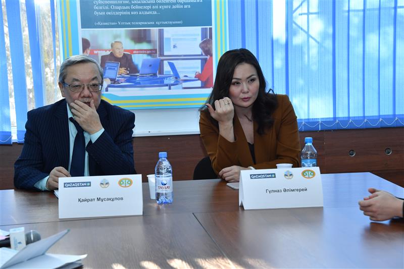 Master class with famous journalist Kairat Musakulov and Gulnaz Alimgerey