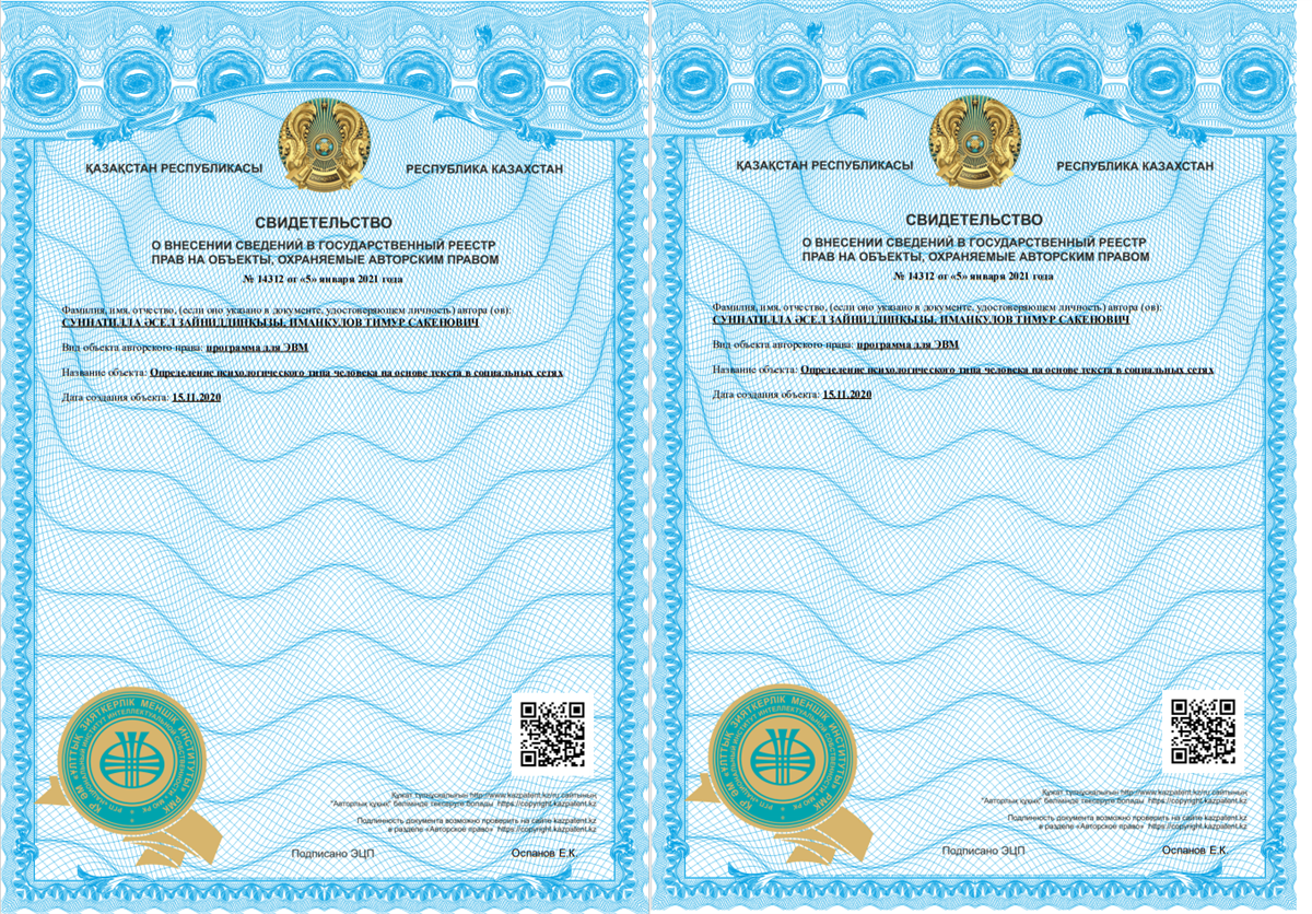 Купить документы казахстана. Сертификат авторских прав. Свидетельство об авторском праве. Сертификат на авторское право.